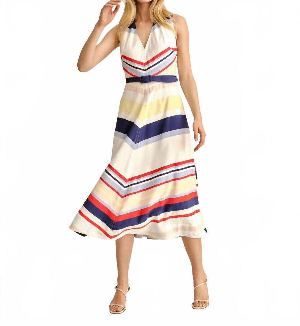 NEW CARTOLINA NANTUCKET women's monica dress in nantucket stripe